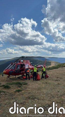 Herido potencialmente grave un hombre de 69 años tras sufrir un accidente de parapente en Villavieja del Lozoya