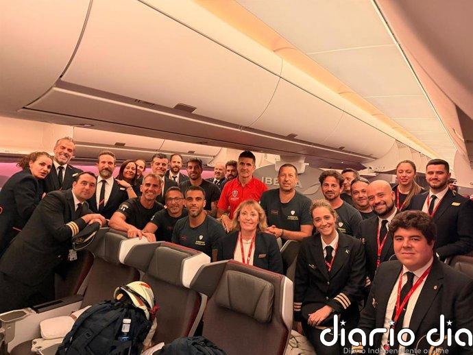 Iberia opera un vuelo chárter fletado por Repsol para trasladar equipos de rescate españoles a Venezuela
