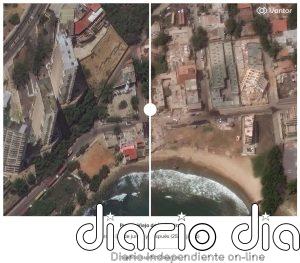 Imágenes satélite de La Guaira, la 'zona cero' de la catástrofe, muestran el antes y después del terremoto