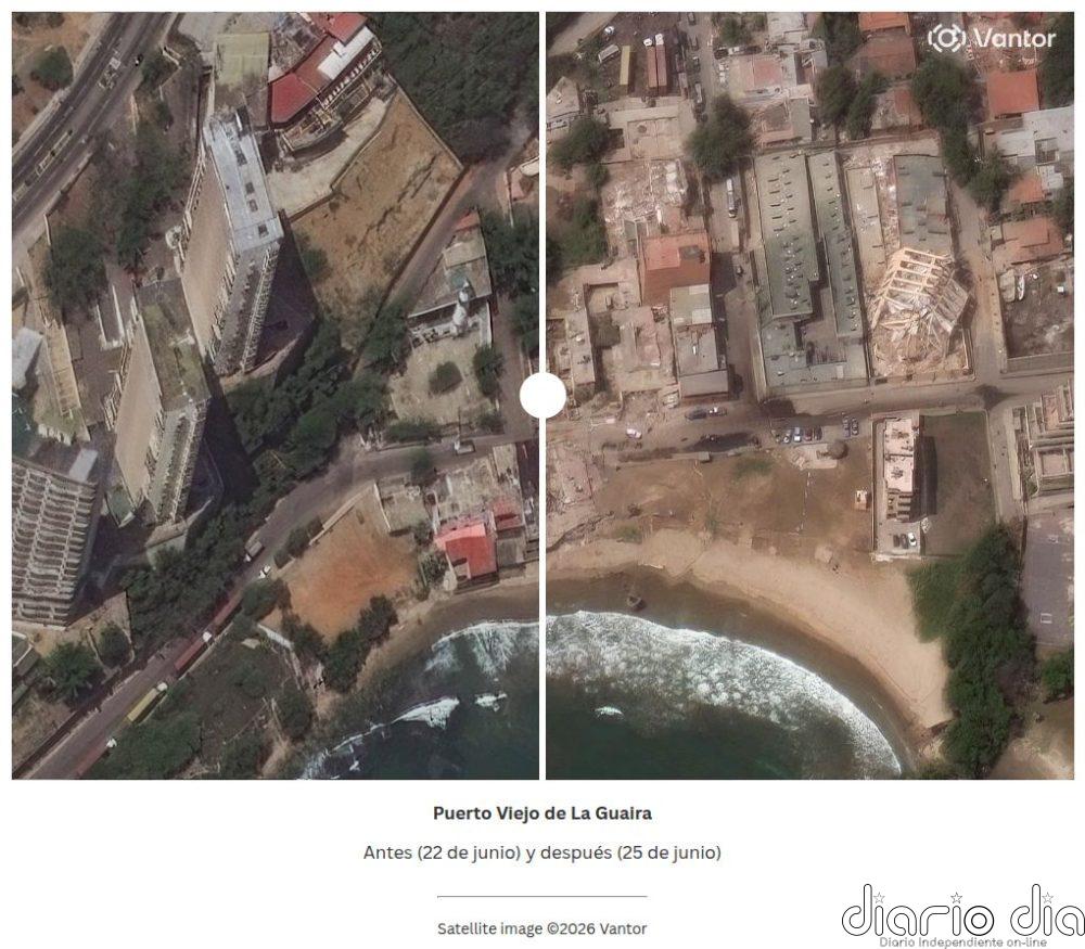 Imágenes satélite de La Guaira, la 'zona cero' de la catástrofe, muestran el antes y después del terremoto