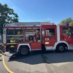 Incendio en Binissalem: bomberos refrescan la zona y retiran partes de la fachada a punto de caer