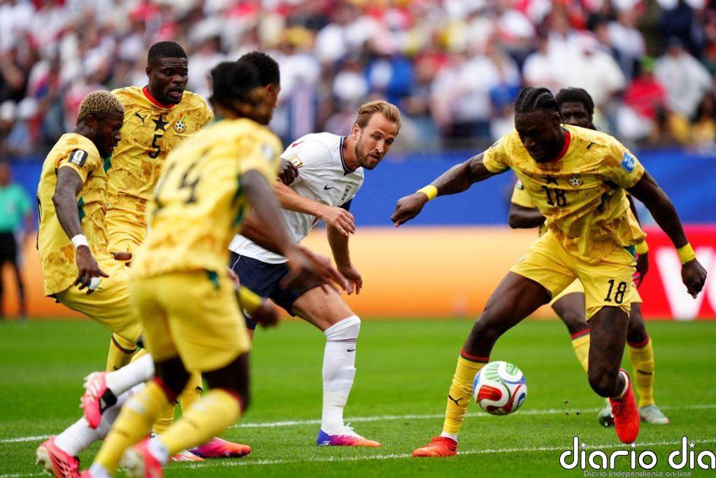 Inglaterra se topa con la resistencia de Ghana