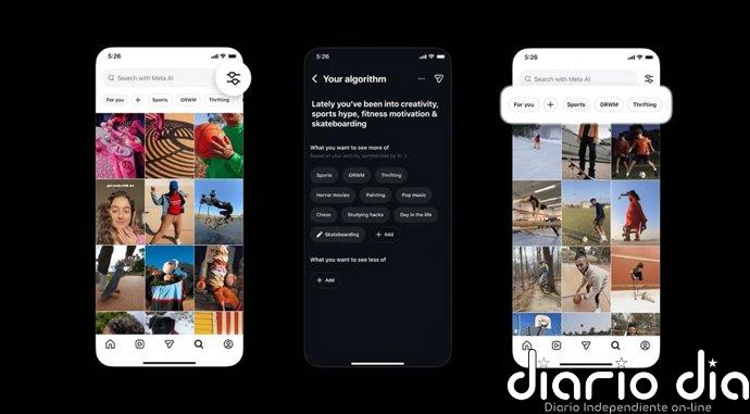 Instagram ahora también permite personalizar el algoritmo del 'feed' de la sección de Explorar