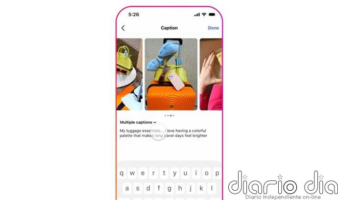 Instagram ya permite añadir descripciones únicas a cada foto o vídeo del carrusel