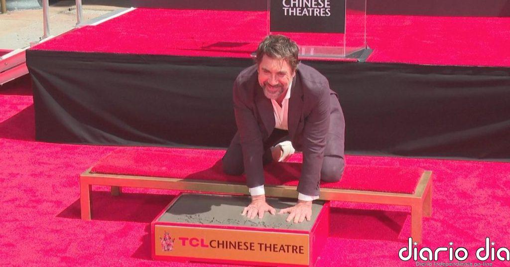 Javier Bardem se convierte en el primer actor español en dejar sus huellas en Hollywood