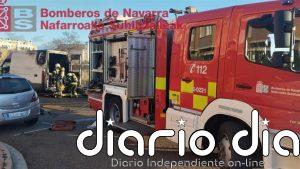 La caída de un rayo causa un incendio en un pinar de Corraliza de Cascajos (Caparroso)