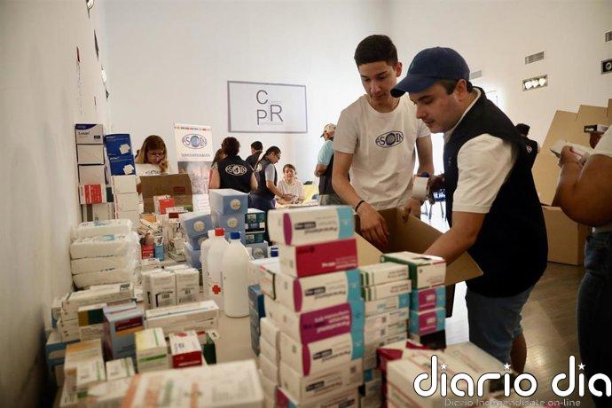 La campaña de recogida en Málaga capital para damnificados por los terremotos en Venezuela se amplía hasta el jueves