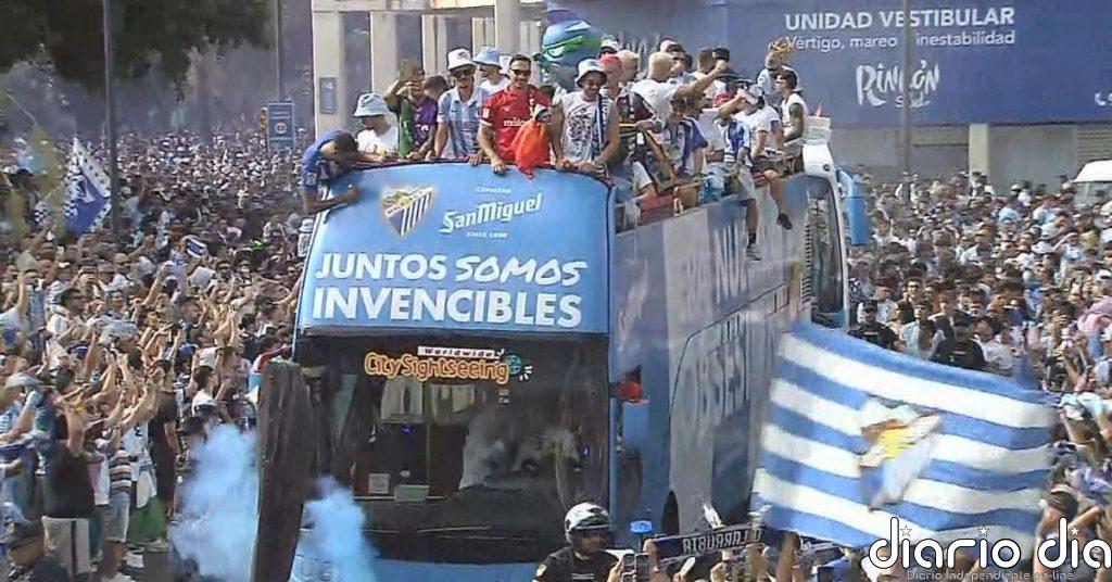 La ciudad de Málaga se vuelca con el ascenso a Primera División
