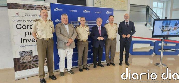 La Confederación de Empresarios de Córdoba y el Ejército exploran nuevas vías de colaboración para la Base Logística