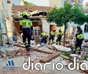 La explosión de una bombona en un restaurante de Sayalonga (Málaga) causa dos heridos leves y el derrumbe de una planta