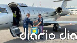 La ONT trasladó en 2025 un total de 1.045 órganos para trasplante por vía aérea, 114 menos que en 2024