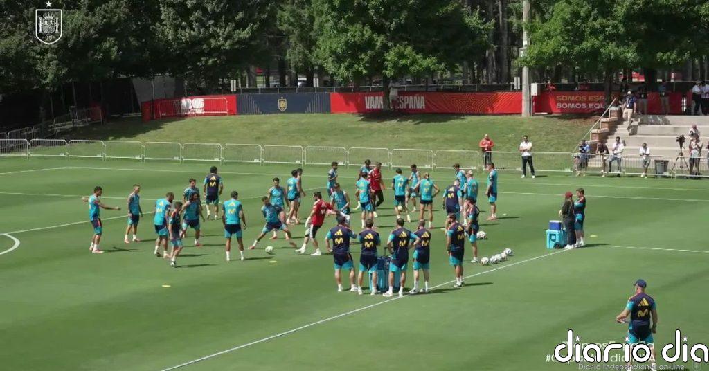 La selección española prepara los dieciseisavos ante Austria