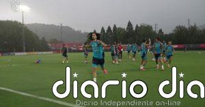 La selección española, sorprendida por una tormenta, se retira del entrenamiento