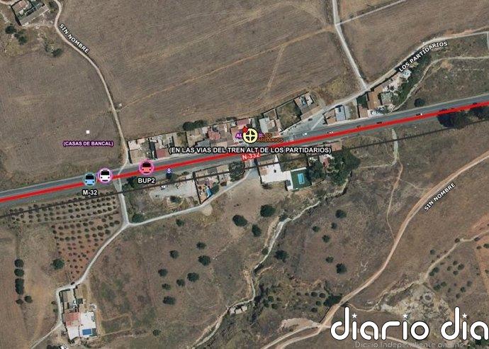 Los servicios de emergencia intervienen en un accidente ferroviario cerca de Alumbres que no deja heridos