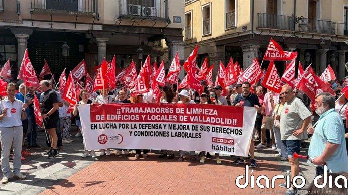 Los trabajadores ratifican el convenio de limpiezas de Valladolid, con una subida salarial del 13% hasta 2029