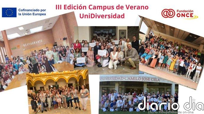 Más de 300 jóvenes con discapacidad intelectual asisten en verano a campus del Programa UniDiversidad de Fundación ONCE
