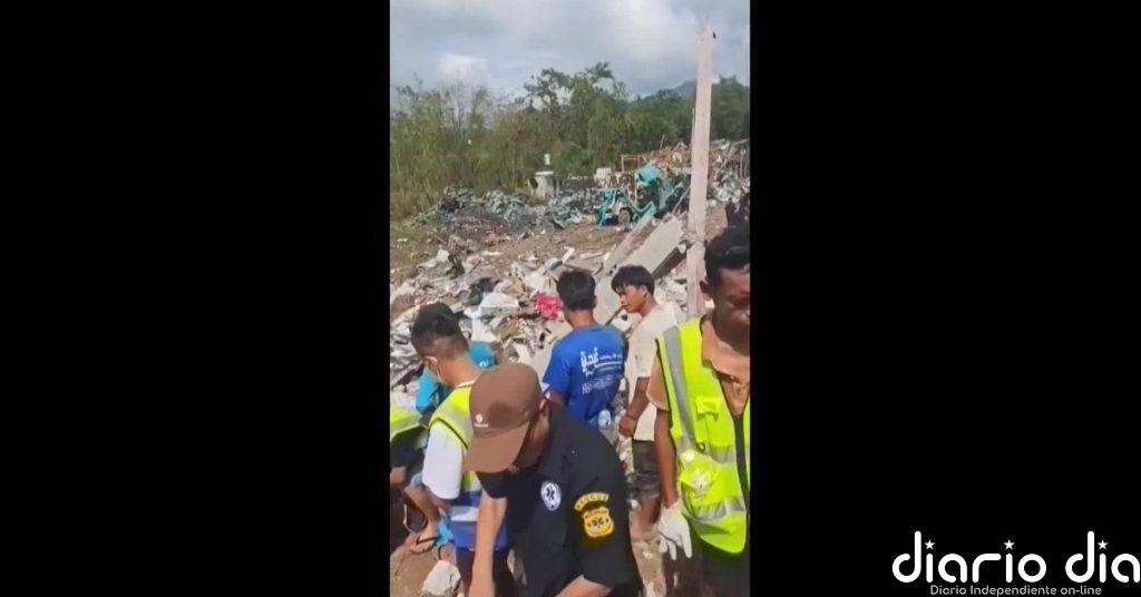 Más de 55 muertos en una explosión en Myanmar