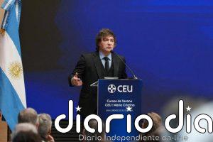 Milei culpa a la sobrerregulación del bajo crecimiento económico europeo y ve "inmoral" el déficit fiscal