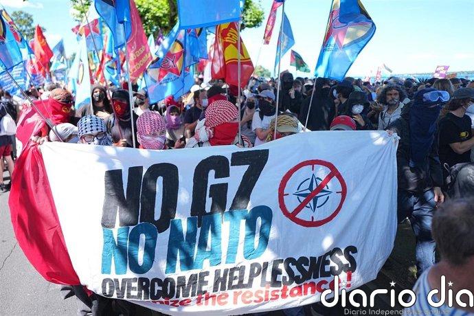 Miles de manifestantes protestan en Ginebra contra la cumbre del G7