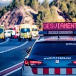 Muere el copiloto de un turismo en una colisión frontal en la C-63 en Lloret de Mar (Girona)