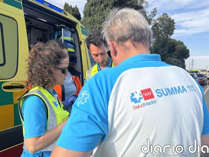 Muere un motorista de 18 años en una colisión frontal con un coche en Parla