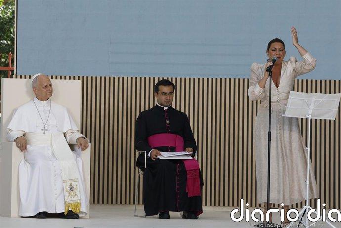 Niña Pastori, tras su actuación ante León XIV: "Es un honor y un privilegio. No se le puede pedir más a la vida"