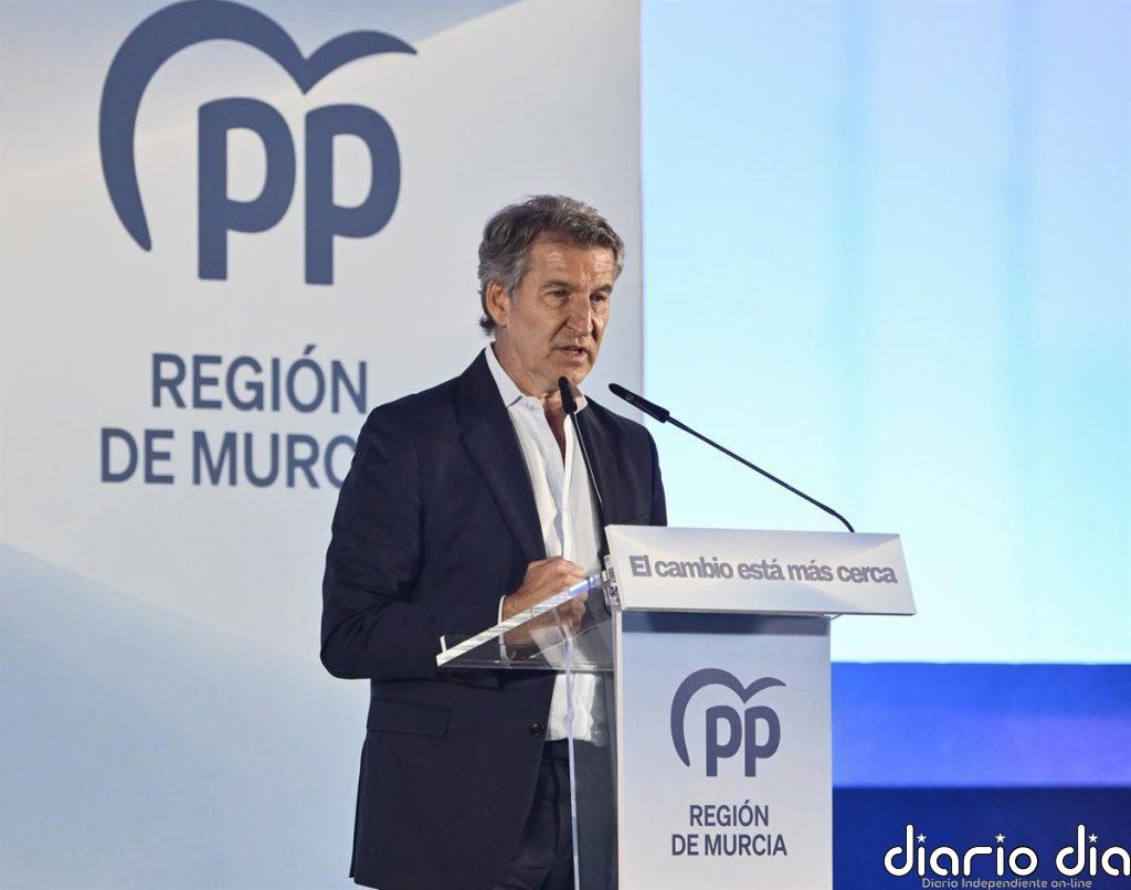 Núñez Feijóo: "El PSOE tiene el mismo número de imputados que de diputados"
