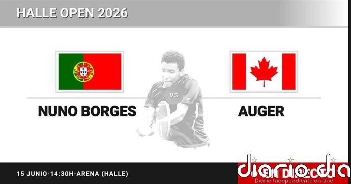 Nuno Borges - Felix Auger-Aliassime, en directo hoy: sigue el partido de Halle Open