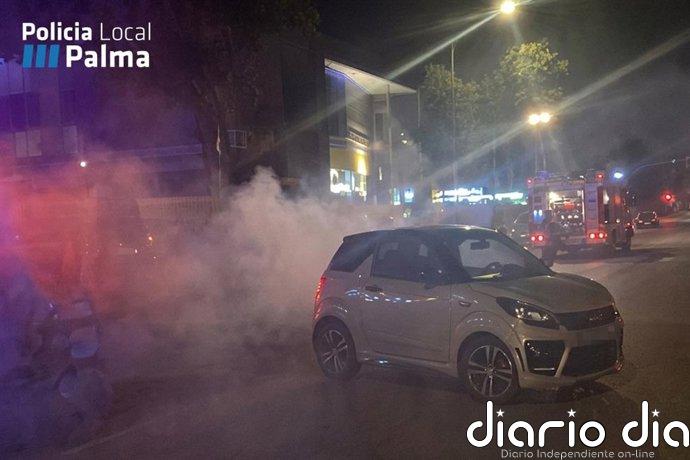 Quema dos contenedores en Palma y acaba detenido por quebrantar una orden de alejamiento de la casa de su madre