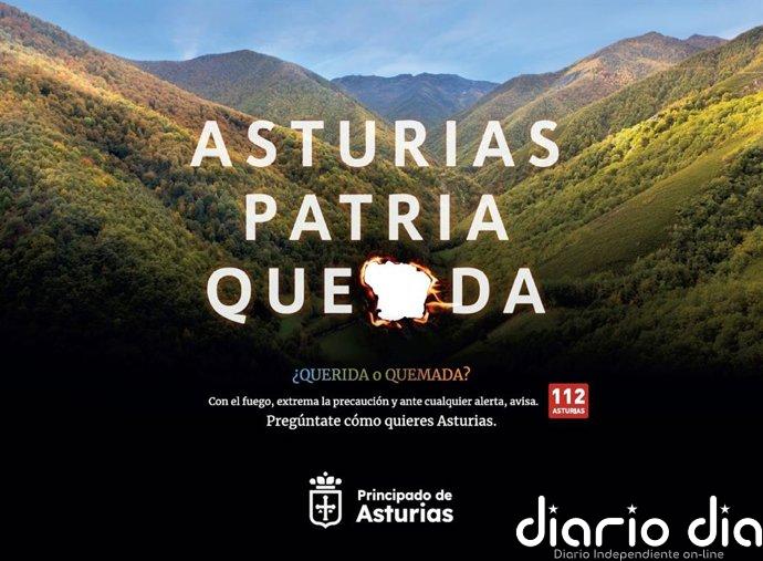 'Querida o quemada, pregúntate cómo quieres Asturias', lema de la nueva campaña de sensibilización con los incendios