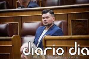 Rufián avisa a Sánchez que responder con "el 'y tú más'" ante la corrupción es asumir "Y yo también"