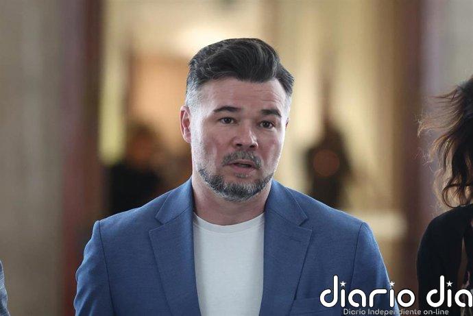 Rufián no ve desproporcionada la sentencia de Abalos y recalca a Sánchez que no basta con el "y tú más"