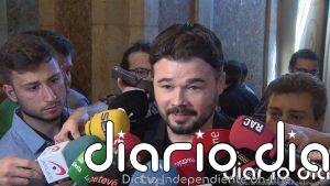Rufián se pregunta si se puede confiar en Pedro Sánchez y da a entender que él no se fía