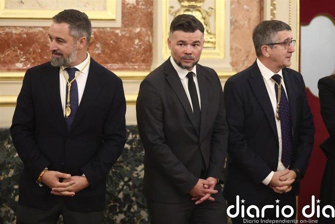 Rufián ve "correcto" el discurso del Papa y carga contra PP y Vox por aplaudir lo que "vetan" en el Congreso