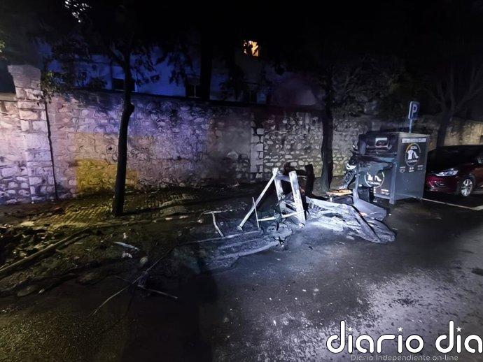 Seis jóvenes detenidos, cuatro de ellos menores, acusados de la quema de contenedores en Jaén capital