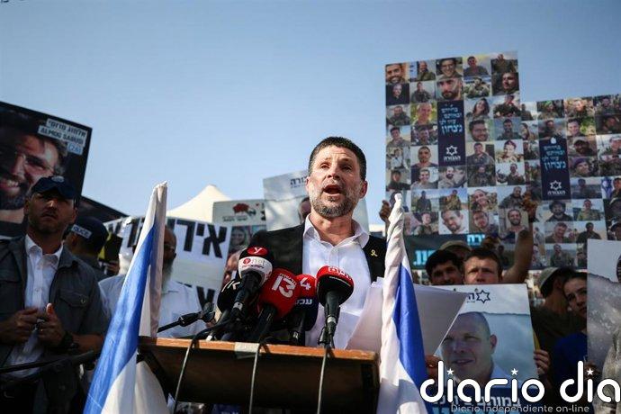 Smotrich aboga por "matar la idea de un estado palestino" porque "es o ellos o nosotros"