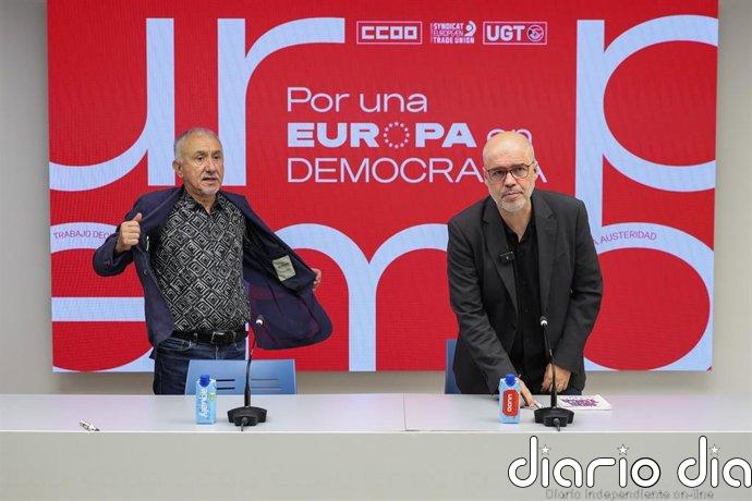 Sordo (CCOO) y Álvarez (UGT) quieren una nueva reunión con Cuerpo para abordar las medidas anticrisis