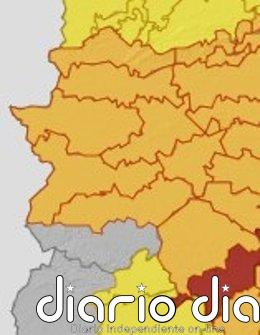 Toda Extremadura excepto el sur de Badajoz estará este martes la alerta naranja por temperaturas de hasta 40 grados Alertas en Extremadura para el 23 de junio