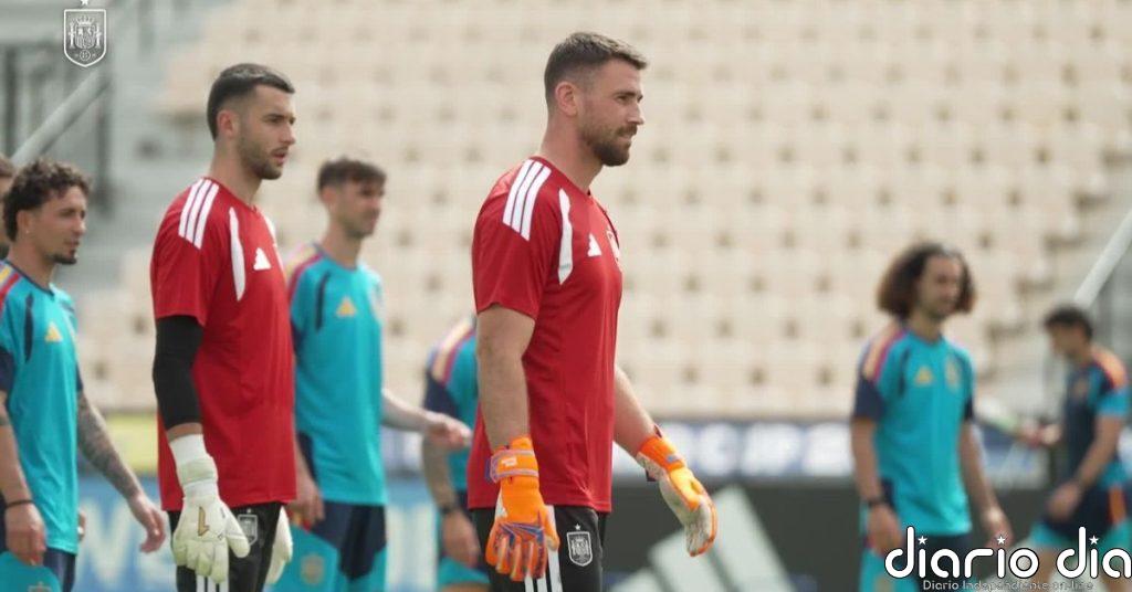 Última sesión de la selección española antes del partido contra Arabia Saudí