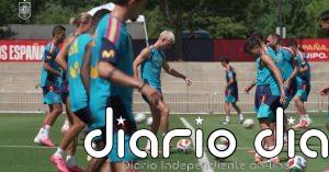 Último entrenamiento de España antes de viajar a Atlanta para debutar en el Mundial