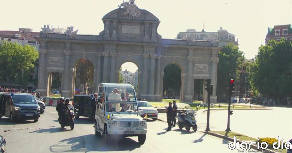 Último recorrido de León XIV por el centro histórico de Madrid