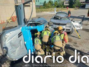 Un equipo de Bomberos de Logroño, en una competición nacional de salvamento de víctimas de accidentes de tráfico