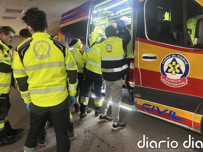 Un joven de 28 años, herido de gravedad tras un accidente de moto en Hortaleza