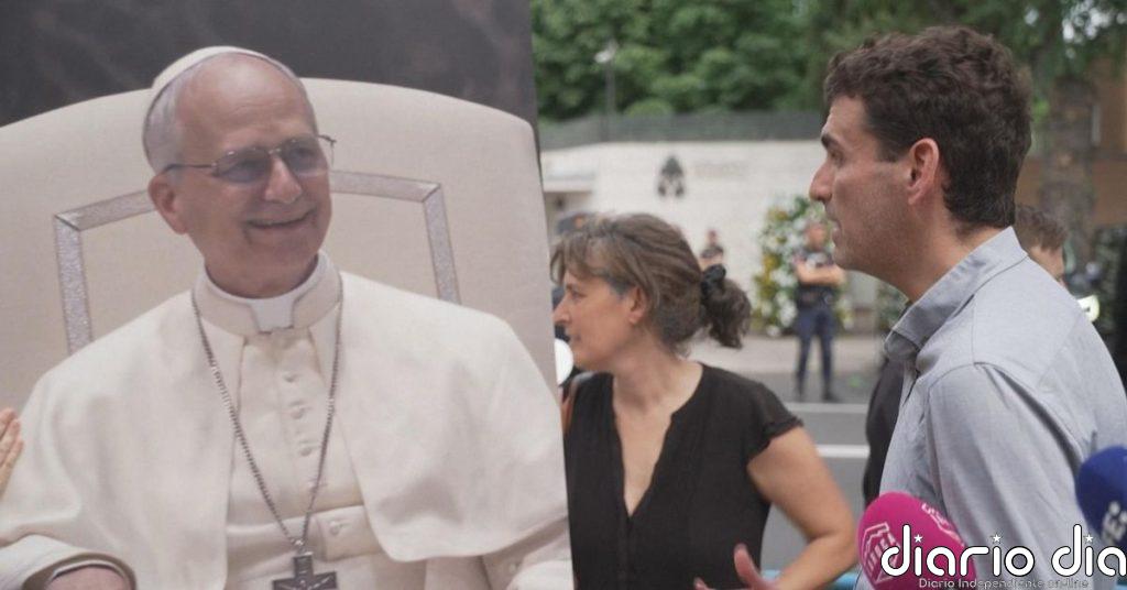 Víctimas de abusos simulan un encuentro con el papa frente a la Nunciatura