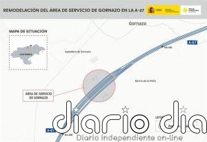 A información pública el anteproyecto de remodelación del área de servicio de Gornazo por 14,65 millones