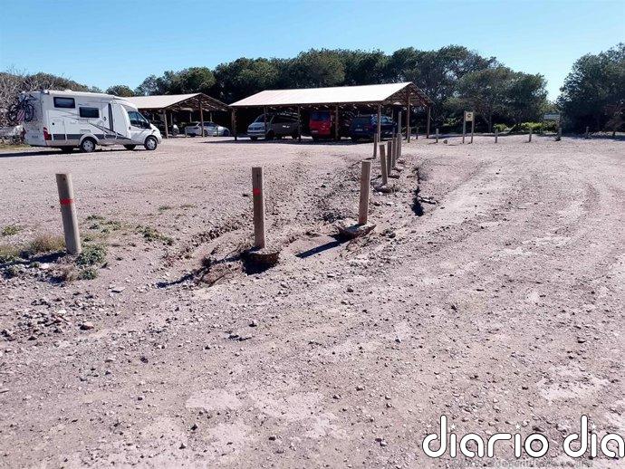 Acondicionados los accesos a Calblanque dañados por la Dana Alice para facilitar el tránsito de autobuses a las playas