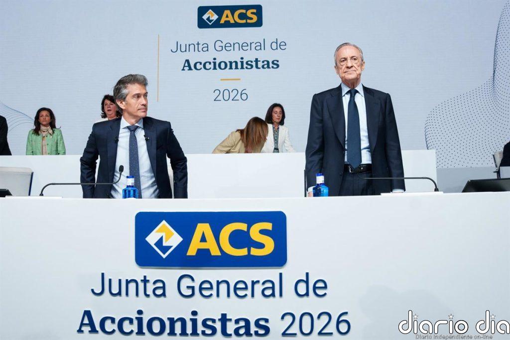 ACS gana 510 millones hasta junio, un 13% más, y eleva un 25% su previsión de beneficios para 2026