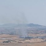 Activado el nivel 1 en incendio forestal declarado en Quintana de la Serena (Badajoz)