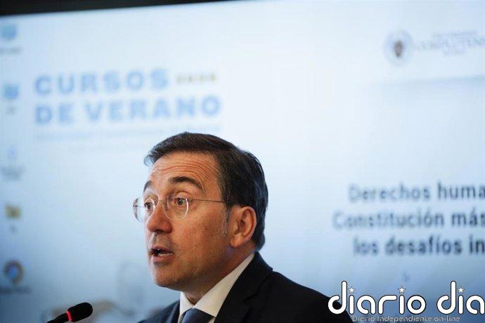 Albares opta por no "comentar comentarios" de Trump tras su giro y se reafirma en el buen estado de la relación