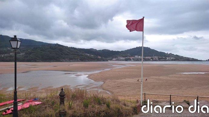 Alerta por medusas en las playas vizcaínas de Barinatxe, Arriatera-Atxabiribil y Bakio, donde hay bandera roja